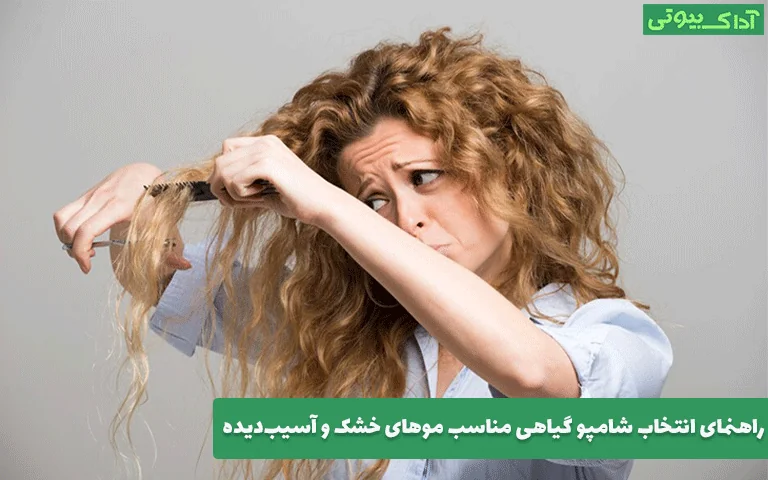 راهنمای انتخاب شامپو گیاهی مناسب موهای خشک و آسیب‌دیده